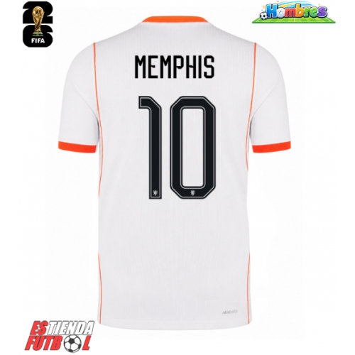Países Bajos Memphis Depay #10 Segunda Equipación Mundial 2026 Manga Corta